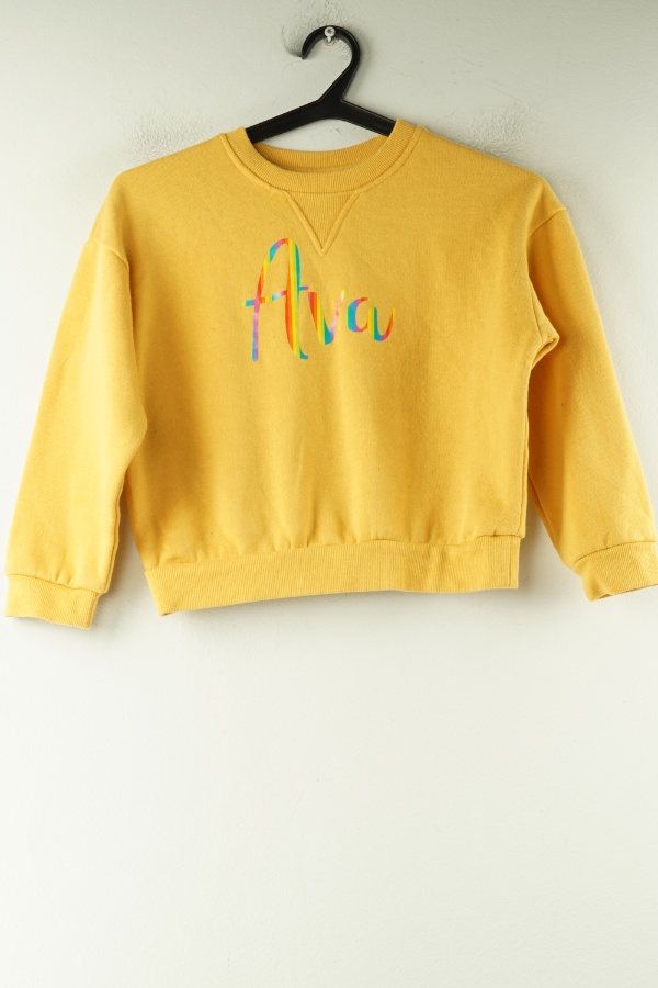 Bluza pomarańczowa napis - ANKO zdjęcie 1