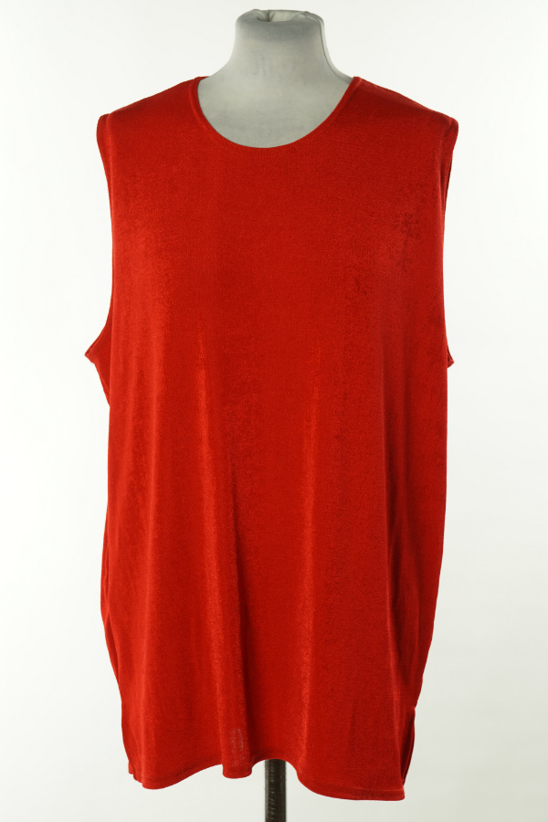 Bluzka czerwona połyskująca - BRAK METKI Z NAZWĄ PRODUCENTA zdjęcie 1