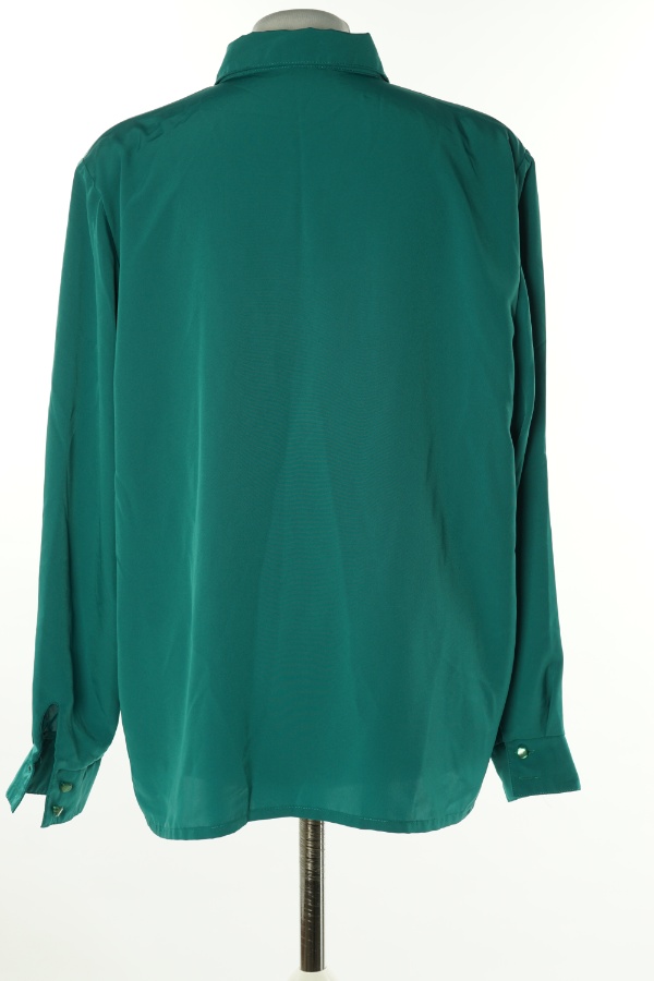 Koszula zielona gładka - BRAK METKI Z NAZWĄ PRODUCENTA zdjęcie 2