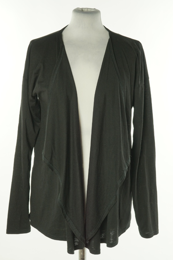 Narzutka czarna asymetryczna - BASIC YOU zdjęcie 1