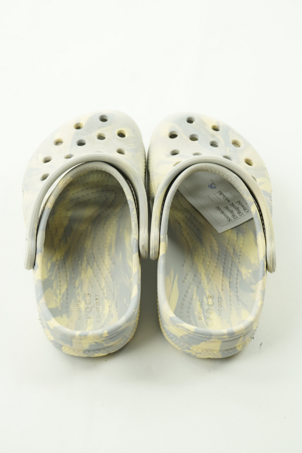 Klapki szare Crocs - CROCS zdjęcie 3
