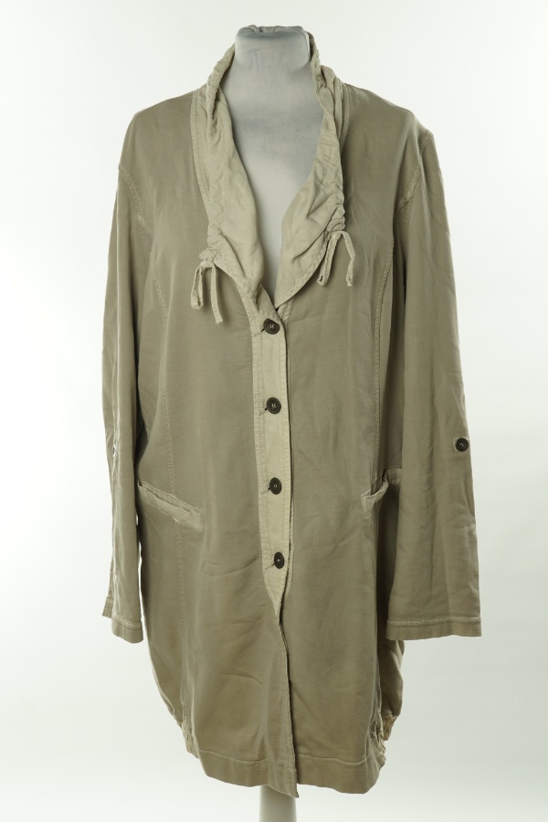 Płaszcz oliwkowy cienki - GINA LAURA zdjęcie 1