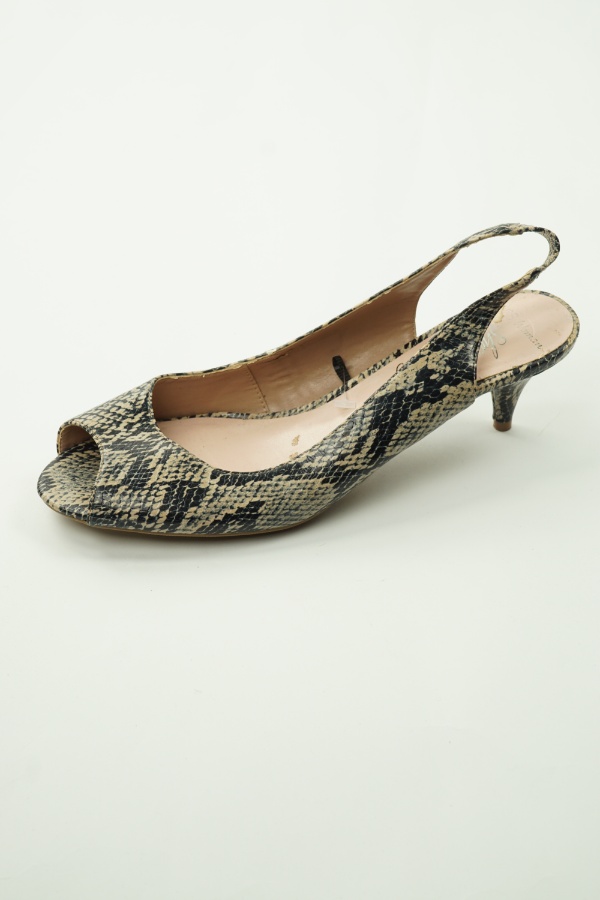 Buty beżowo-granatowe wężowe - M&S zdjęcie 1