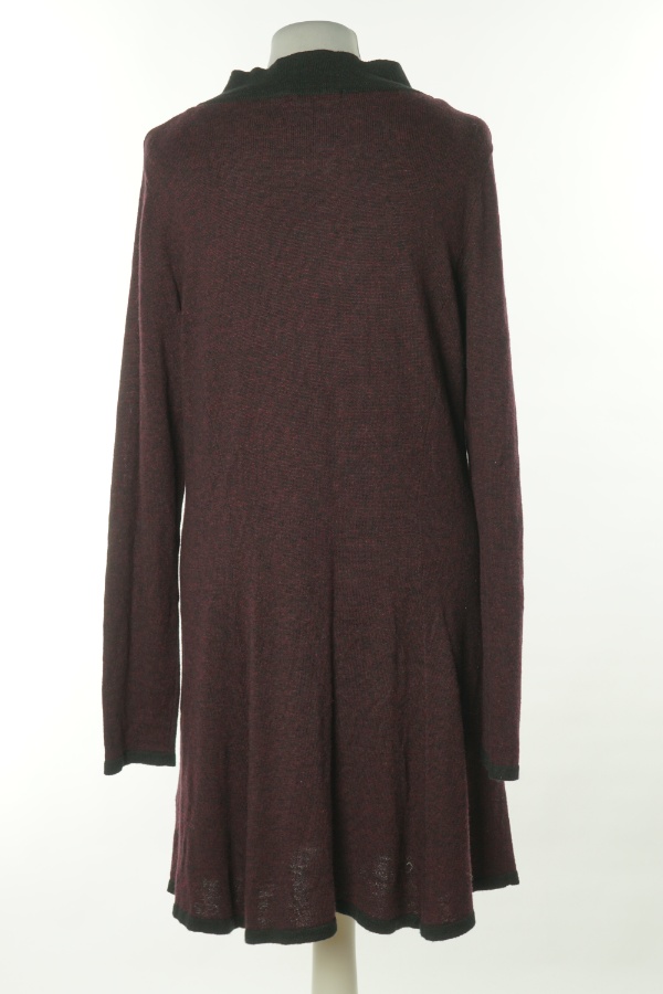 Sukienka bordowa sweterkowa z kołnierzykiem - GEORGE zdjęcie 2