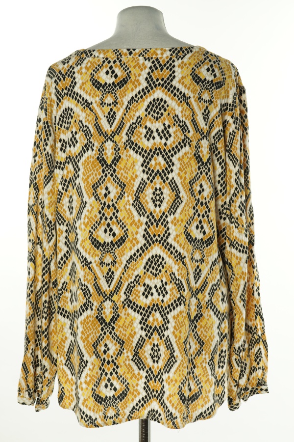 Bluzka żółto-czarna w ciapki - BRAK METKI Z NAZWĄ PRODUCENTA zdjęcie 2