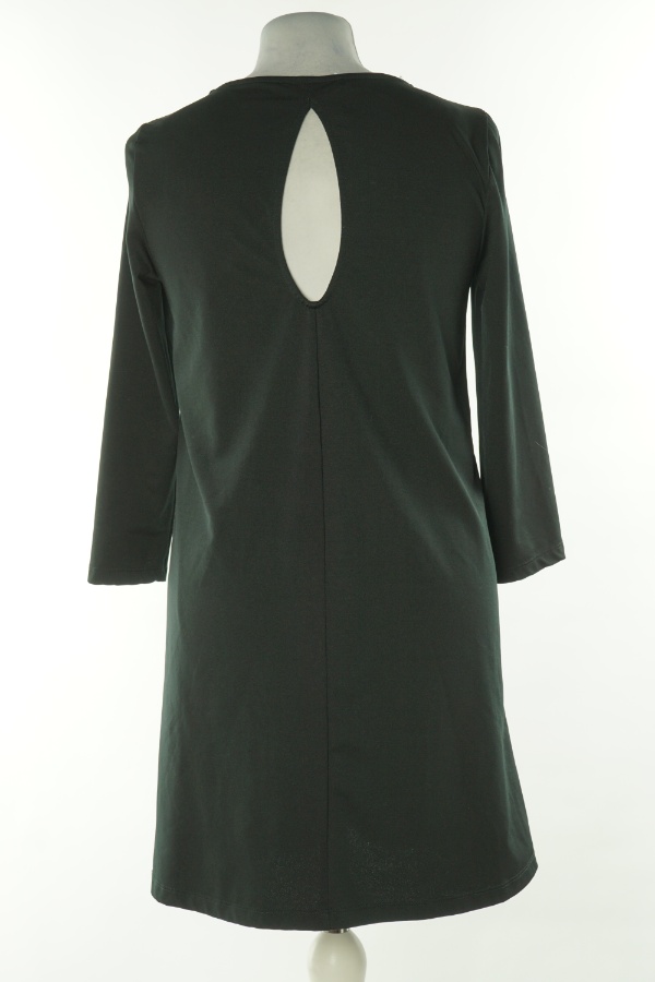 Sukienka czarna gładka, MANGO - MANGO zdjęcie 2