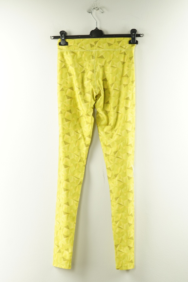 Legginsy zielone w trójkąty  - BRAK METKI Z NAZWĄ PRODUCENTA zdjęcie 2
