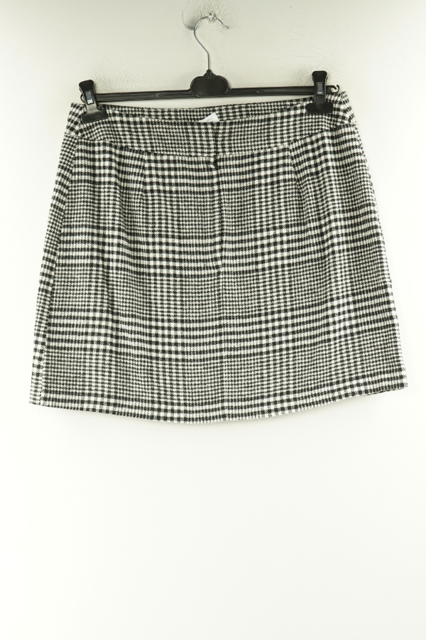 Spódnica biało-czarna w kratkę - PEACOCKS zdjęcie 2