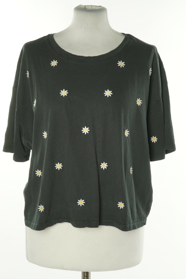 Koszulka czarna w stokrotki - NEW LOOK zdjęcie 1