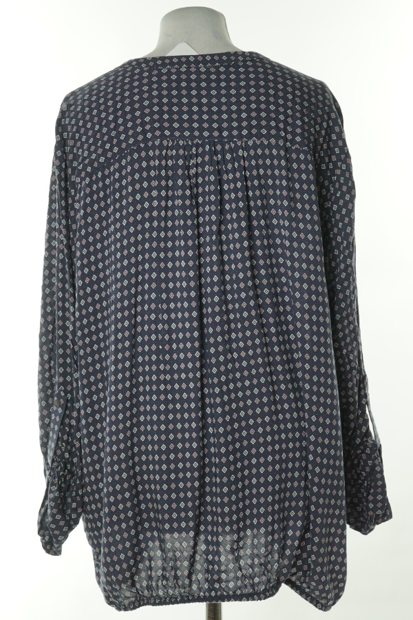 Bluzka granatowa w romby - JANINA zdjęcie 2