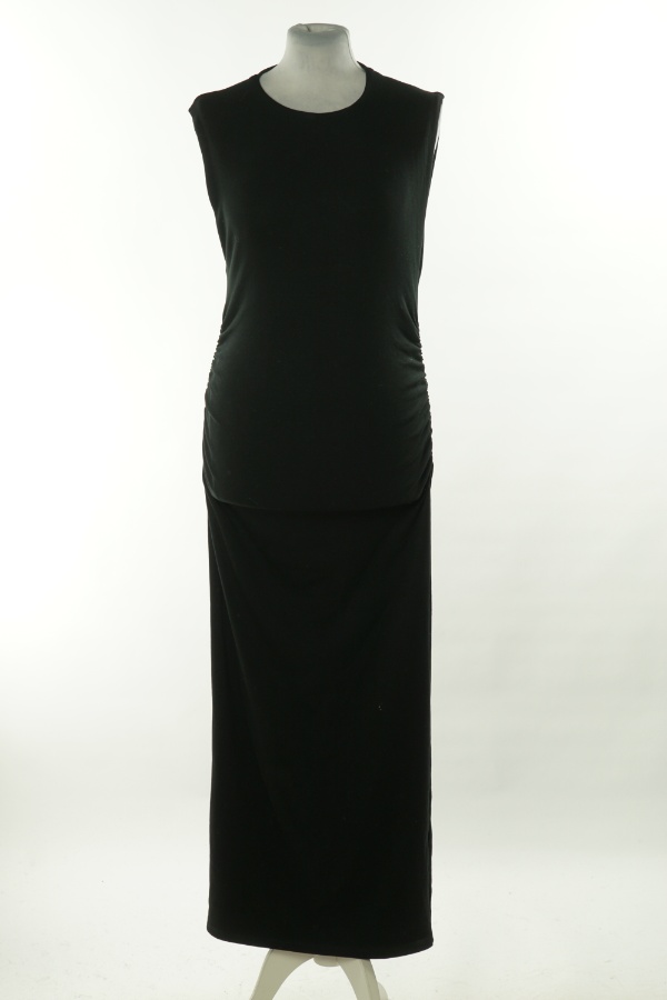 Sukienka czarna drapowana, ZARA - ZARA zdjęcie 1