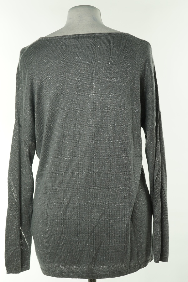 Sweter szary z błyszczącą nitką - DUNNES zdjęcie 2