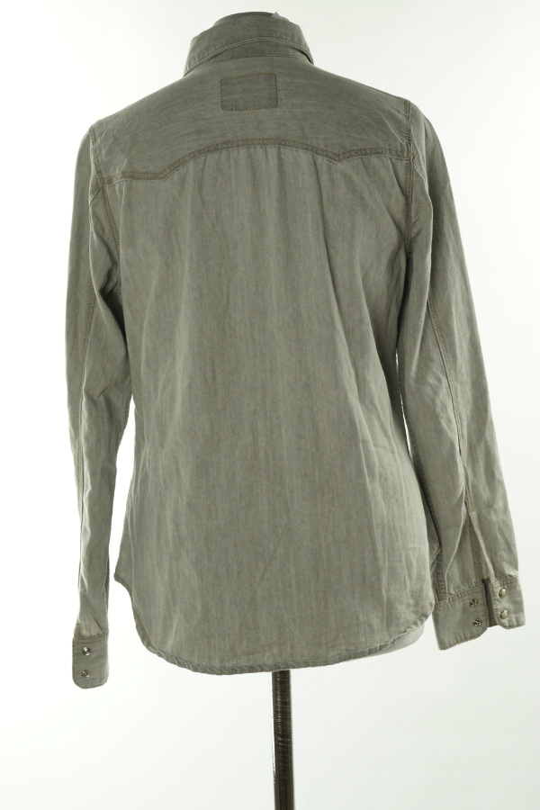 Koszula szara jeansowe - H&M zdjęcie 2