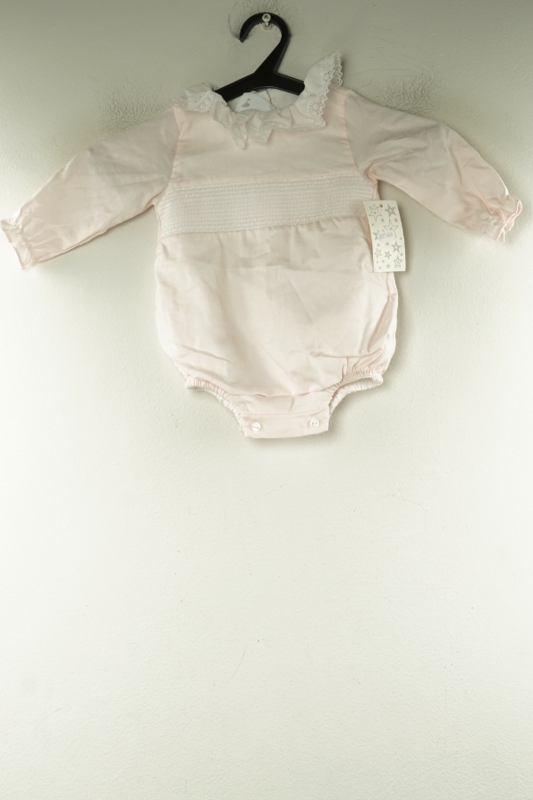 Body jasnoróżowe z kołnierzykiem - BRAK METKI Z NAZWĄ PRODUCENTA zdjęcie 1