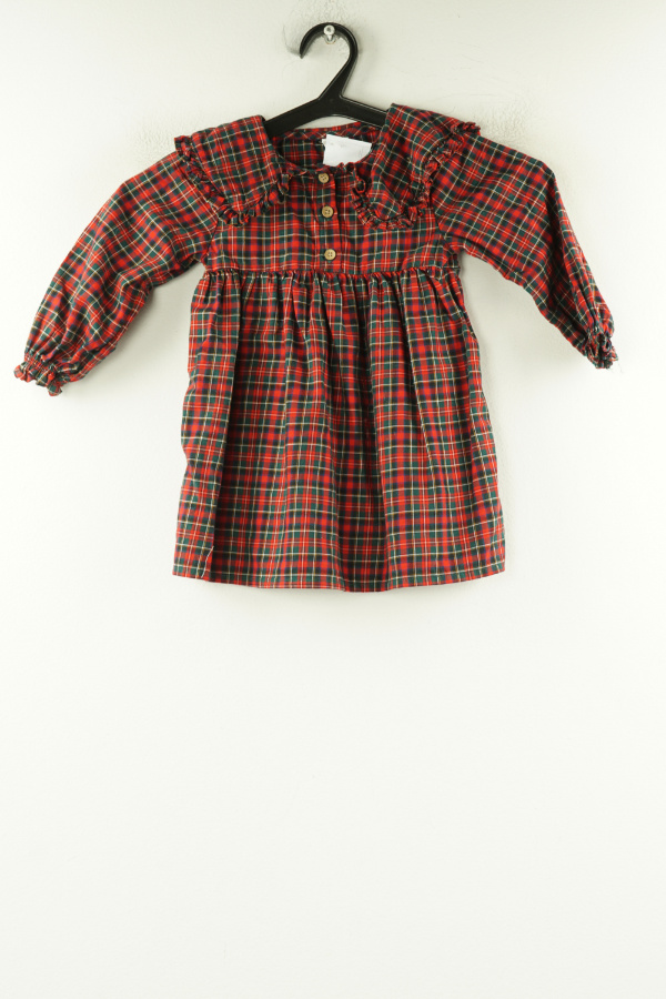 Sukienka kraciasta czerwona - NEXT zdjęcie 1