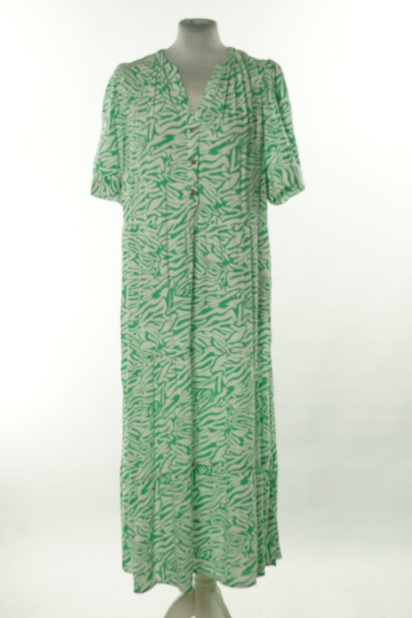 Sukienka biało-zielona - M&S zdjęcie 1