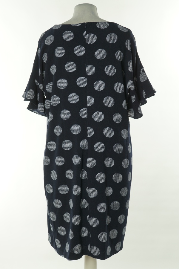 Sukienka granatowa w koła - TIUTA STYLE zdjęcie 2