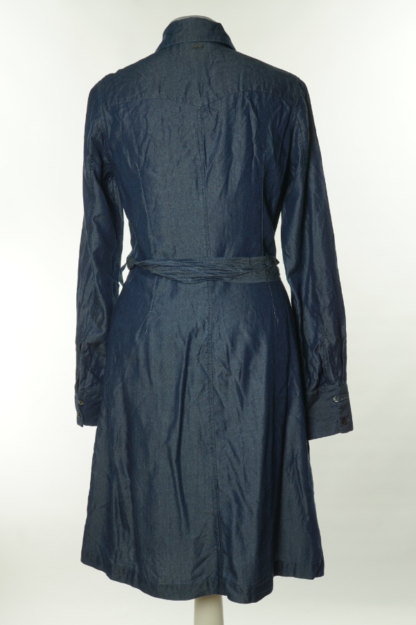 Sukienka granatowa a'la jeans - RAW zdjęcie 2