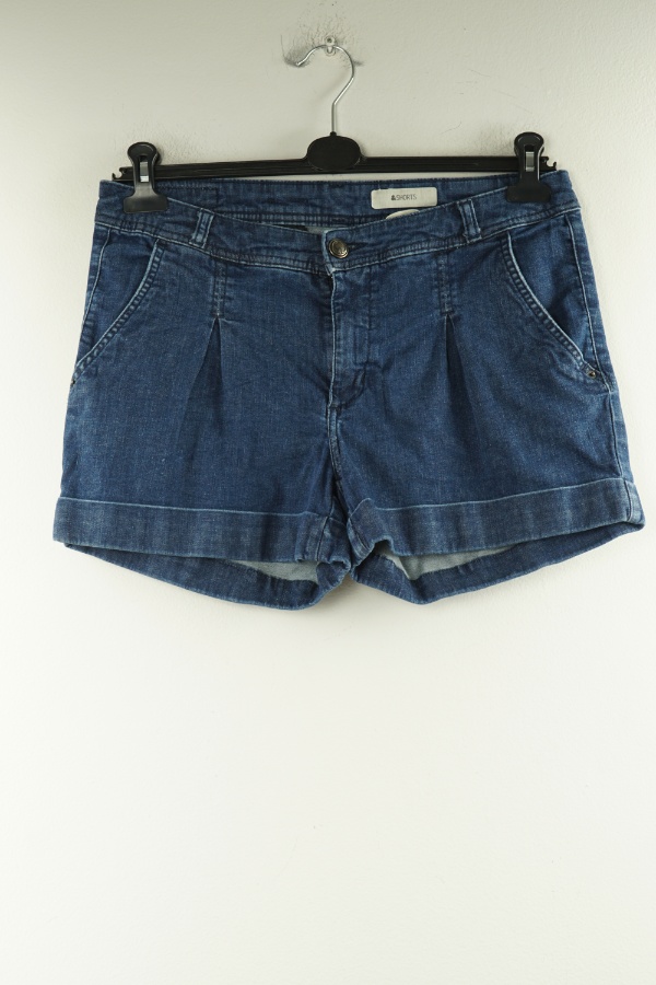 Krótkie spodenki niebieskie jeansowe H&M - H&M zdjęcie 1