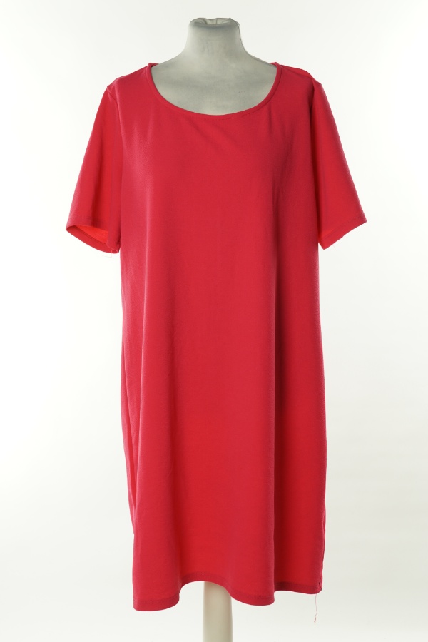 Sukienka różowa z krótkim rękawem - BRAK METKI Z NAZWĄ PRODUCENTA zdjęcie 1