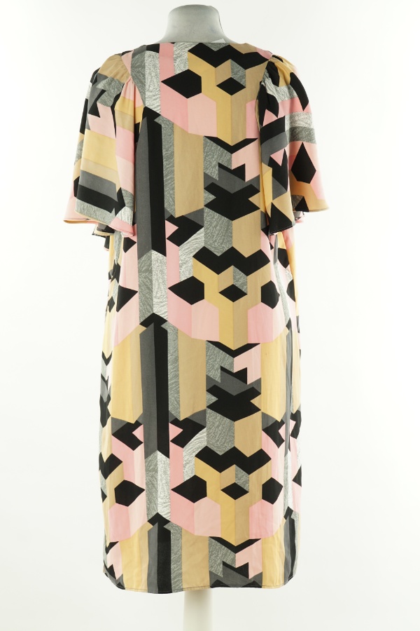 Sukienka różowo-beżowa wzorzysta - LINDEX zdjęcie 2