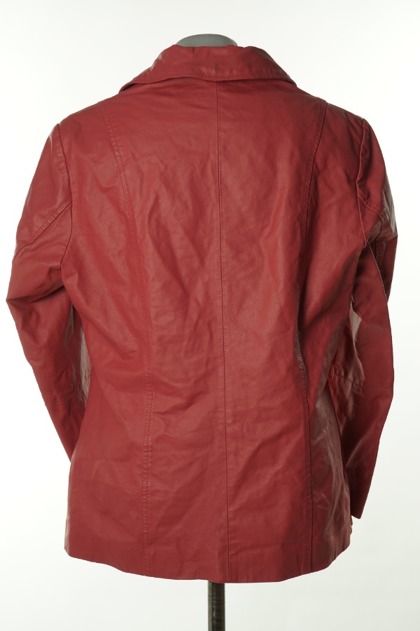 Kurtka różowa skórzana - CENTIGRADE zdjęcie 2