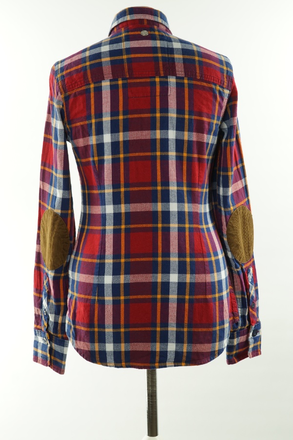 Koszula czerwona w kratkę, SUPERDRY - SUPERDRY zdjęcie 2
