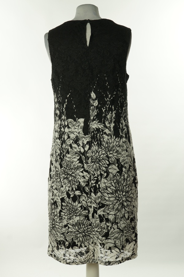 Sukienka czarno-biała koronkowa - ROMAN zdjęcie 2