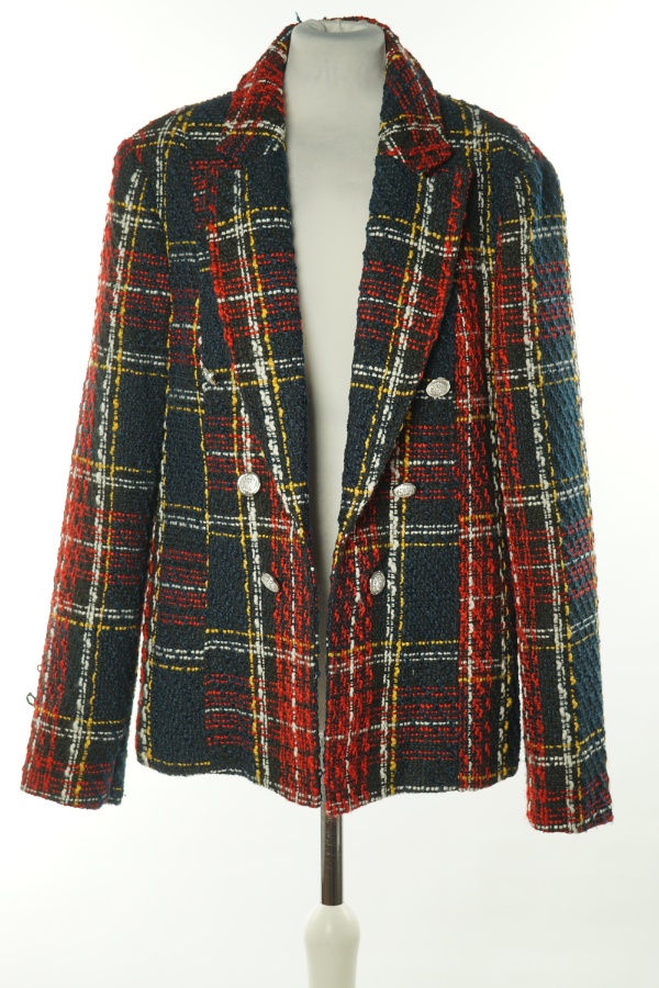 Marynarka czerwono-czarna w kratkę - PRIMARK zdjęcie 1