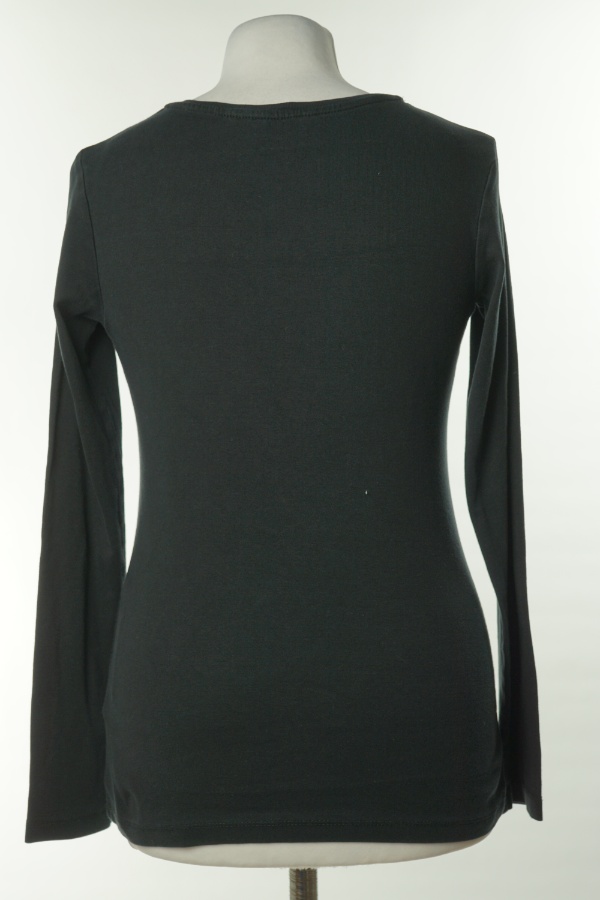 Bluzka czarna bawełniana H&M - H&M zdjęcie 2