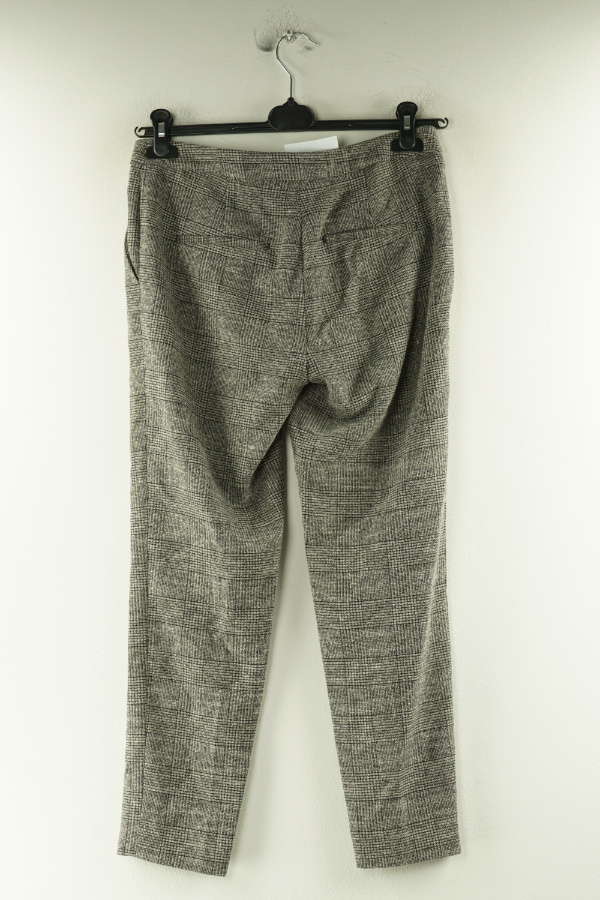 Spodnie 7/8 szare kraciaste - H&M zdjęcie 2