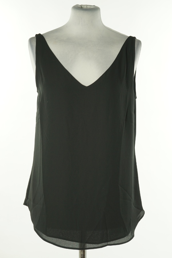 Bluzka czarna na cienkich ramiączkach - OASIS zdjęcie 1