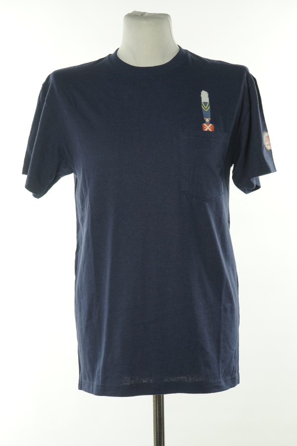 Koszulka granatowa z kieszonką - BRAK METKI Z NAZWĄ PRODUCENTA zdjęcie 1