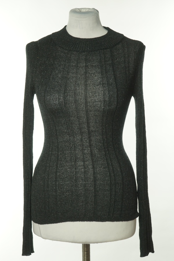 Sweter czarny z błyszcząca nitką - PRIMARK zdjęcie 1