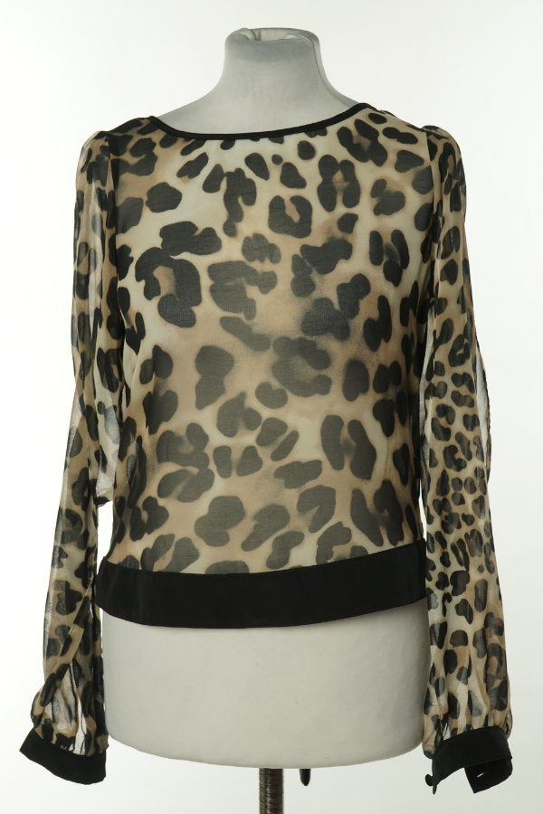 Bluzka beżowa w czarne cętki - RIVER ISLAND zdjęcie 1