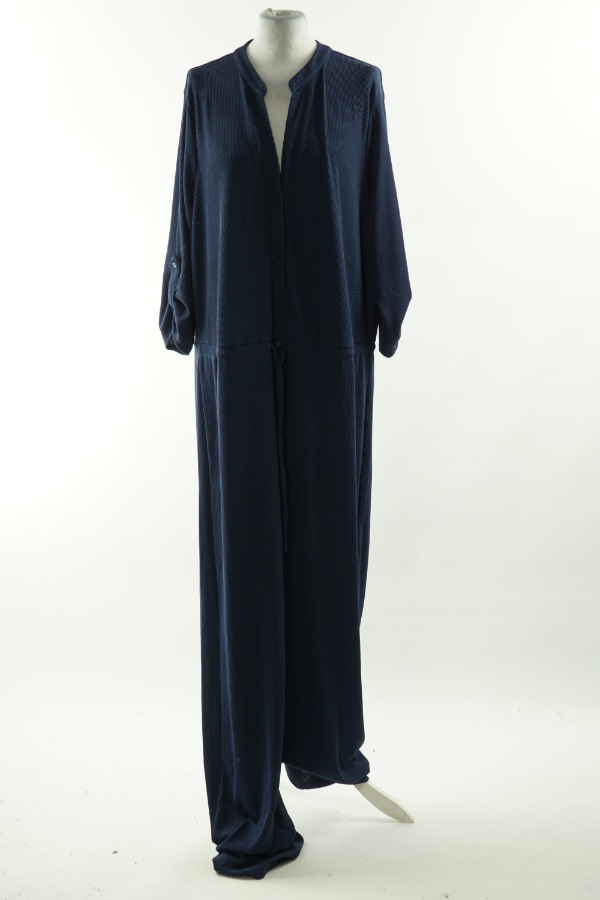 Kombinezon granatowy prążkowany - FRIENDS LIKE THESE zdjęcie 1