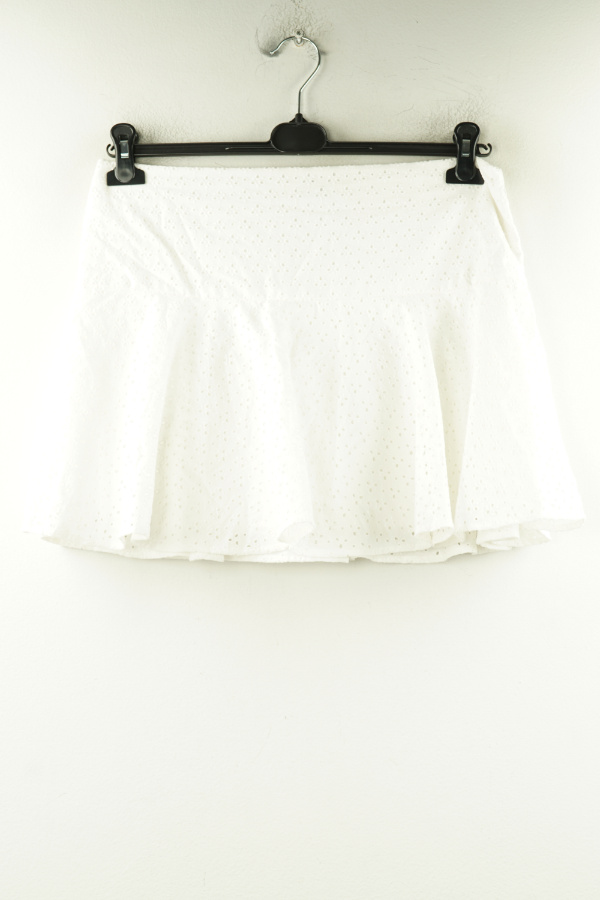 Spódnica biała z ażurowym wzorem - H&M zdjęcie 1