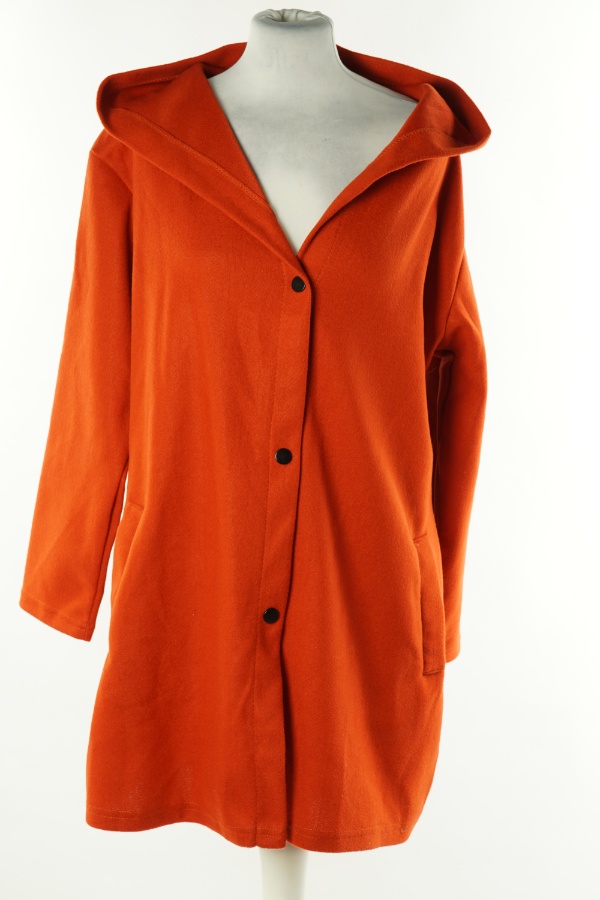 Bluza pomarańczowa z kapturem - BRAK METKI Z NAZWĄ PRODUCENTA zdjęcie 1