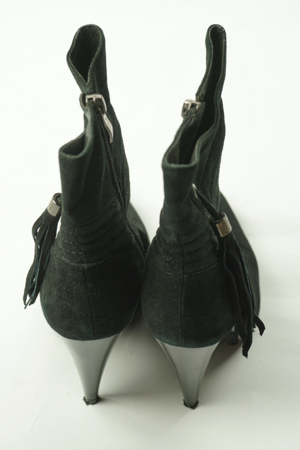 Szpilki czarne skórzane - LAURA TORELLI zdjęcie 3