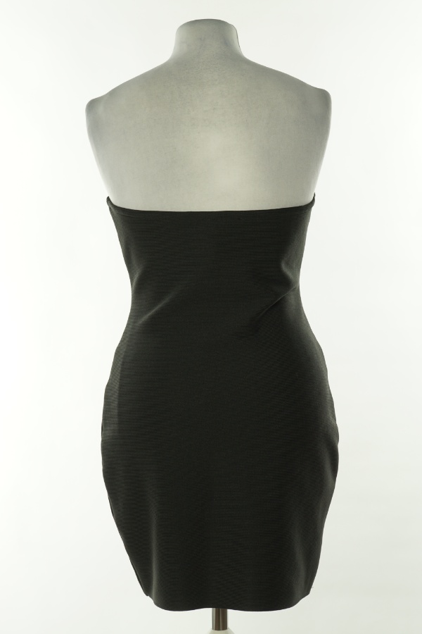 Sukienka czarna prążkowana - PRETTYLITTLETHING zdjęcie 2