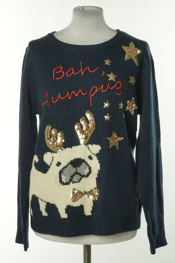 Sweter granatowy świąteczny - DOROTHY PERKINS zdjęcie 1