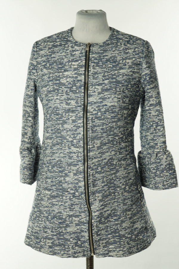 Marynarka niebieska melanż zapinana na suwak - PRIMARK zdjęcie 1