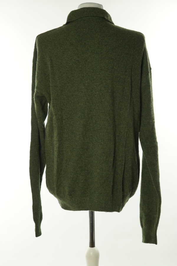 Sweter zielony wełniany - EMILIO CLOUD zdjęcie 2