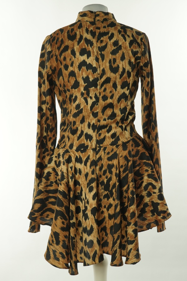 Sukienka żółta w czarne cętki - BLING DENIE zdjęcie 2