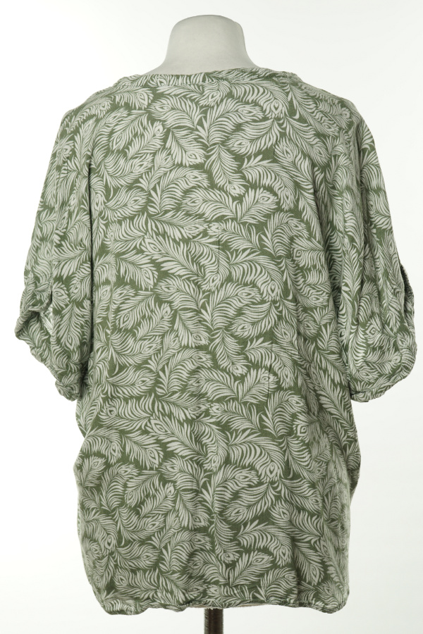 Koszula zielona w białe liście, 100% wiskoza H&M - H&M zdjęcie 2