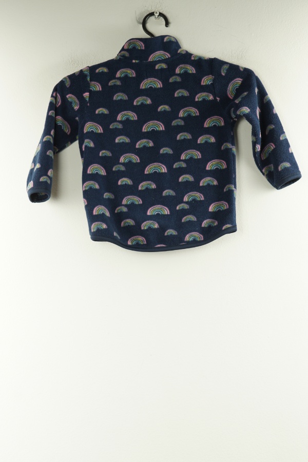 Bluza polar granatowa w tęcze - F&F zdjęcie 2