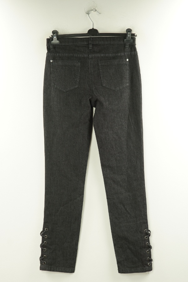 Spodnie czarne jeansowe - BONPRIX zdjęcie 2