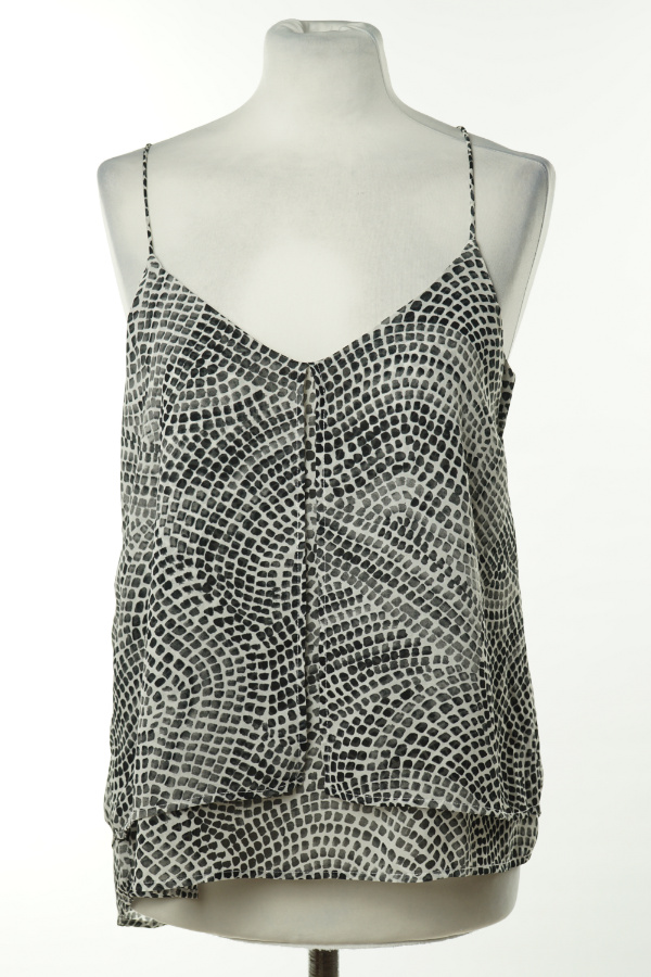 Bluzka biała w czarne ciapki H&M - H&M zdjęcie 1