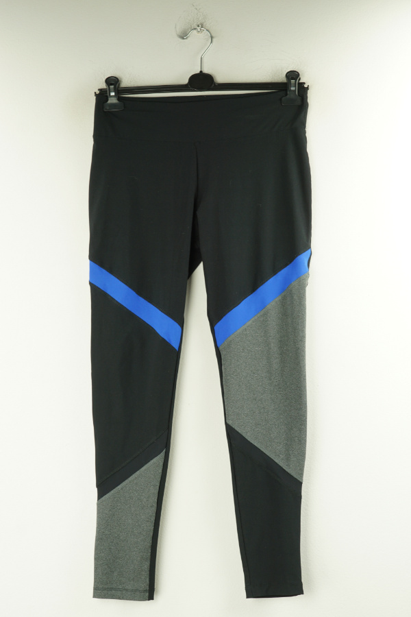 Legginsy czarne z kolorowymi wstawkami - MARIKA zdjęcie 1