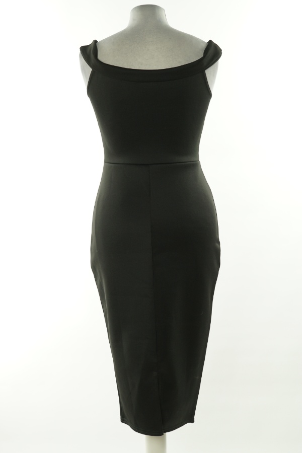 Sukienka czarna na ramiączkach - BOOHOO zdjęcie 2